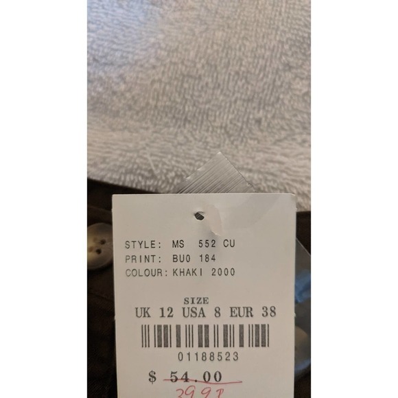 Laura Ashley Brown Maxi Skirt Cotton Size 12 (Runs Small) NWT - Picture 12 of 14